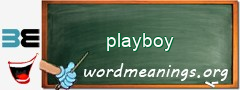 WordMeaning blackboard for playboy